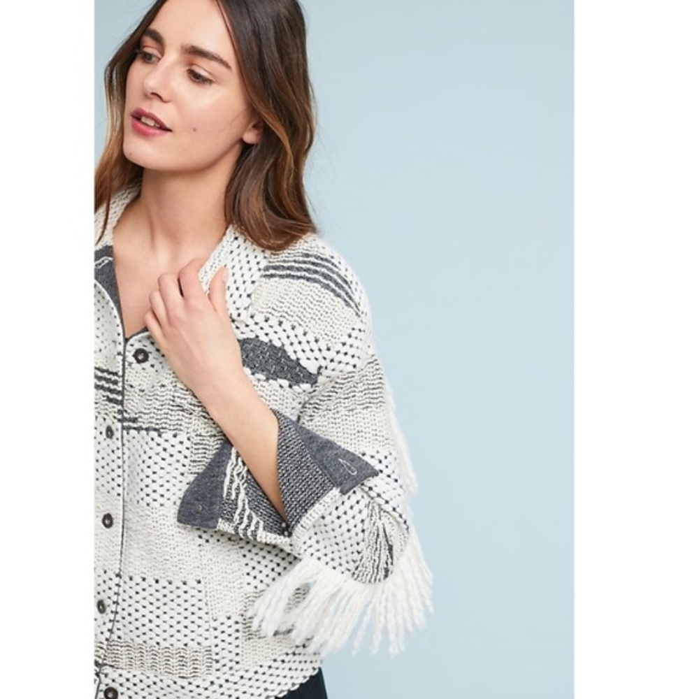 LEVI'S TEXTURED FRINGE JACKET new size S - Picture 3 of 6